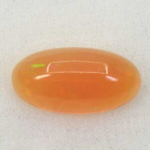 Fiery opal cabochon
