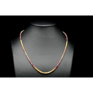 Yellow sapphire necklace