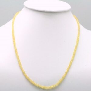 Yellow sapphire necklace