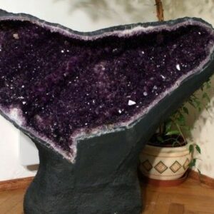 Unique geode in the shape of a whale