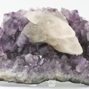 Amethyst, calcite