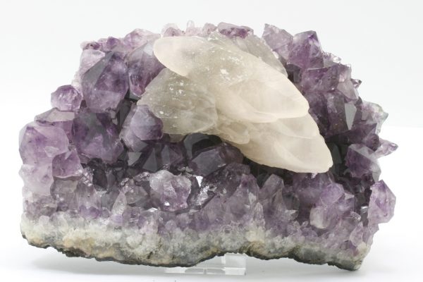 Amethyst, calcite