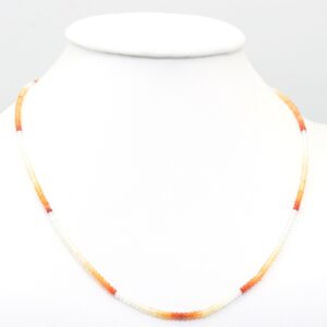 Fiery opal necklace