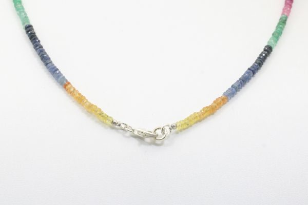 Sapphire, ruby, emerald necklace - Image 5