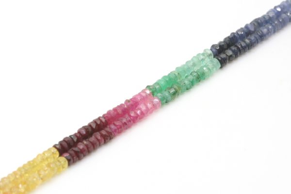 Sapphire, ruby, emerald necklace - Image 3