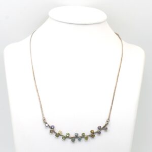 Amethyst, citrine, olivine, topaz necklace