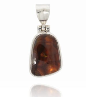 Fire agate pendant