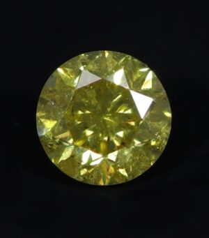 Diamant - Fancy Vivid Yellow - 0,23 ct