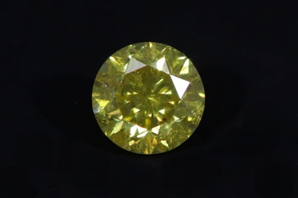 Diamant - Fancy Vivid Yellow - 0,23 ct