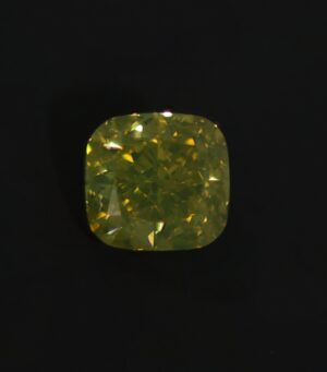Diamant - Fancy Intense Greenish Yellow - 0,52 ct