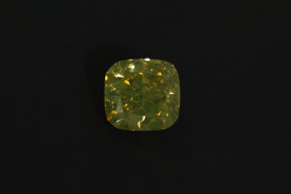 Diamant - Fancy Intense Greenish Yellow - 0,52 ct