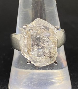 Prsten křišťál „Herkimer diamond“