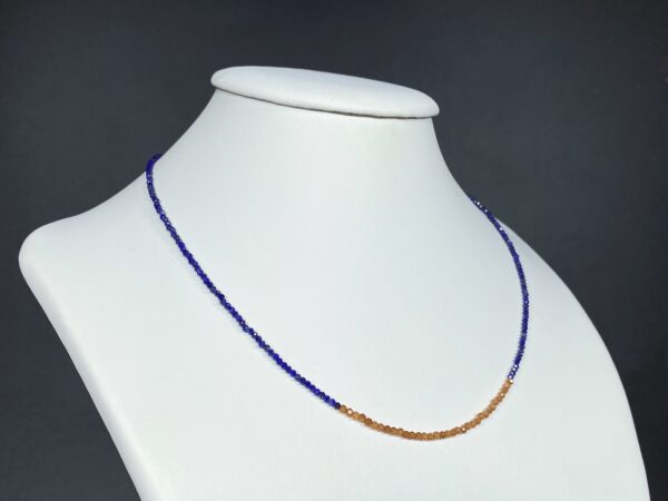 Náhrdelník lapis lazuli a hessonit - Image 3