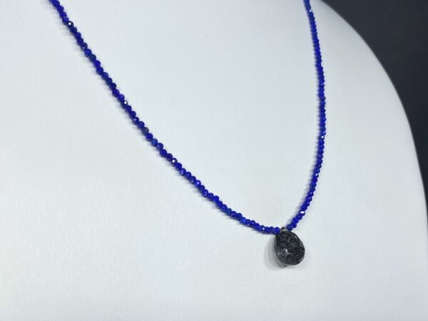 Náhrdelník lapis lazuli a černý avanturín - Image 5