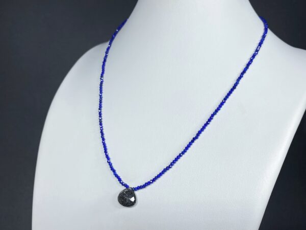 Náhrdelník lapis lazuli a černý avanturín - Image 6