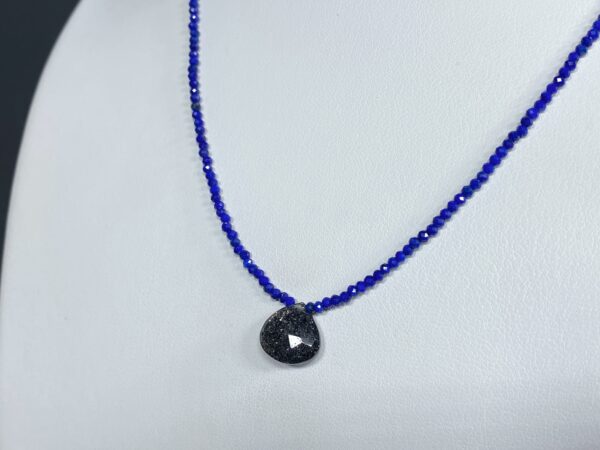 Náhrdelník lapis lazuli a černý avanturín - Image 7