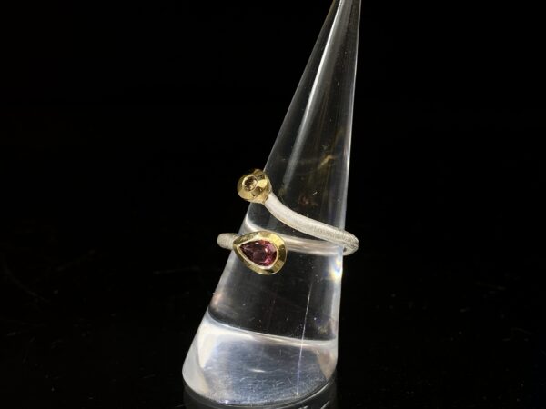 Prsten turmalín, diamant - Image 7