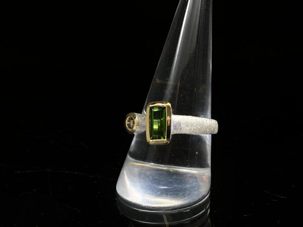 Prsten turmalín, diamant - Image 8