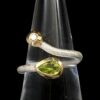 Prsten turmalín, diamant