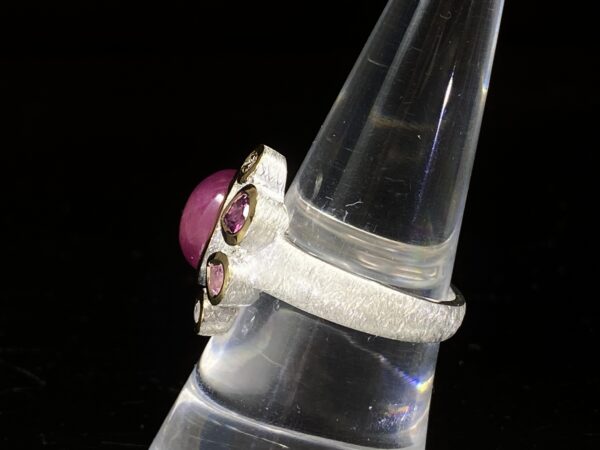 Prsten rubín, diamant, turmalín - Image 8